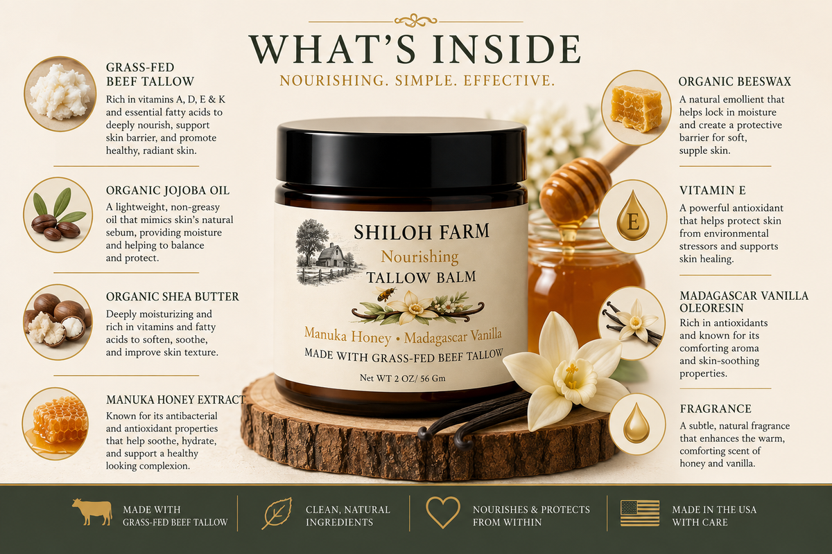 Honey and Vanilla - Tallow Balm