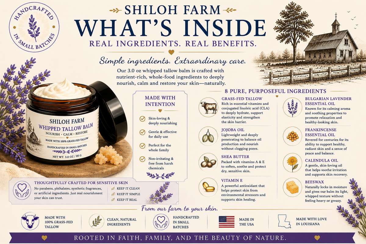Bulgarian Lavender - Whipped Tallow Balm - Calming