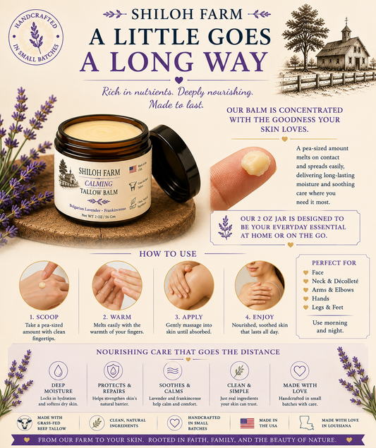 Bulgarian Lavender - Tallow Balm - Calming
